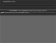 Tablet Screenshot of congelateur.com